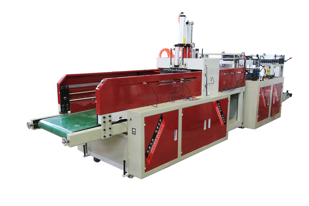 Fully automatic single channel hot sealing and hot punching bag making machine