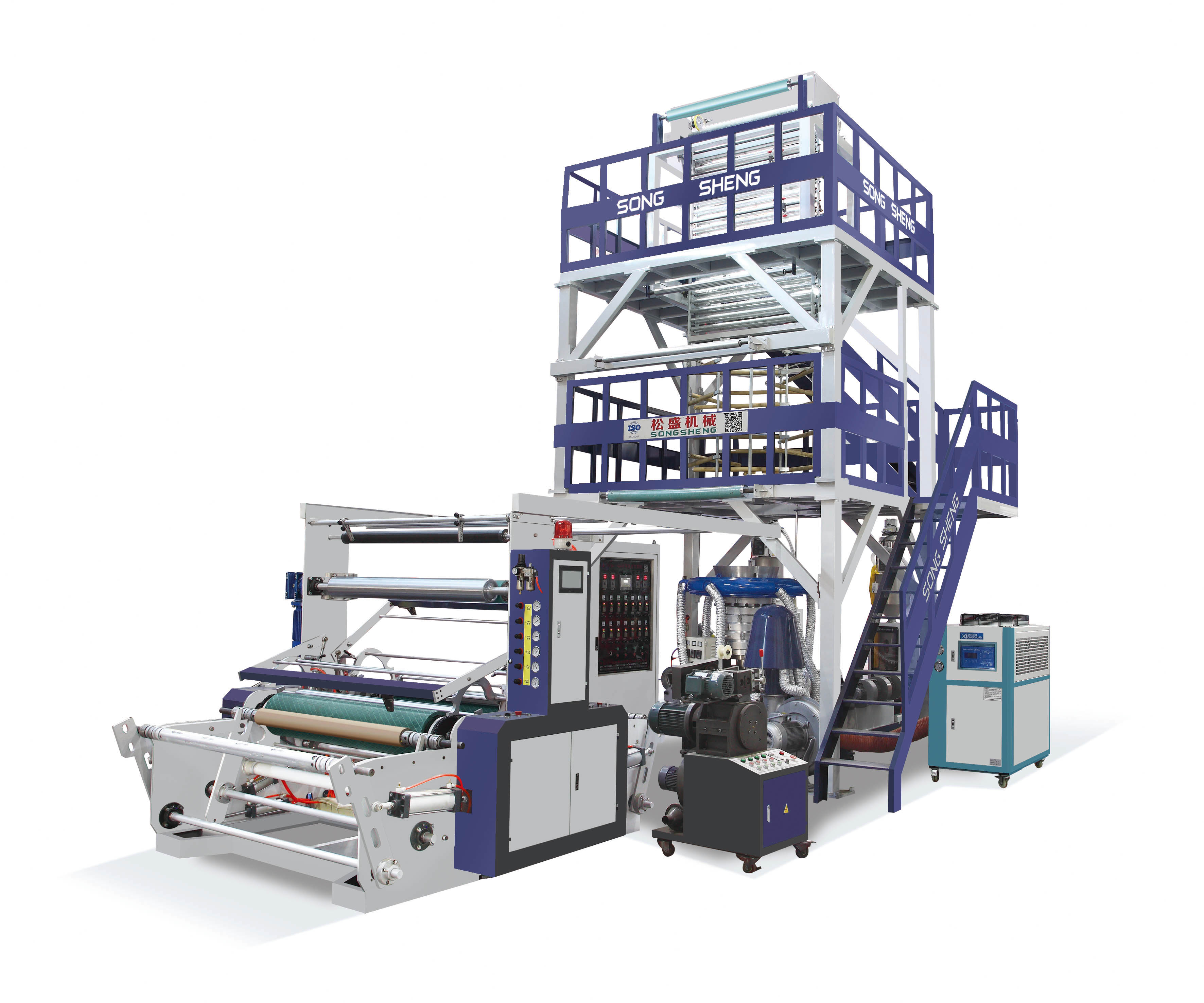 SS-GS-ABA-2系列三層復(fù)合共擠高壓吹膜機(jī)